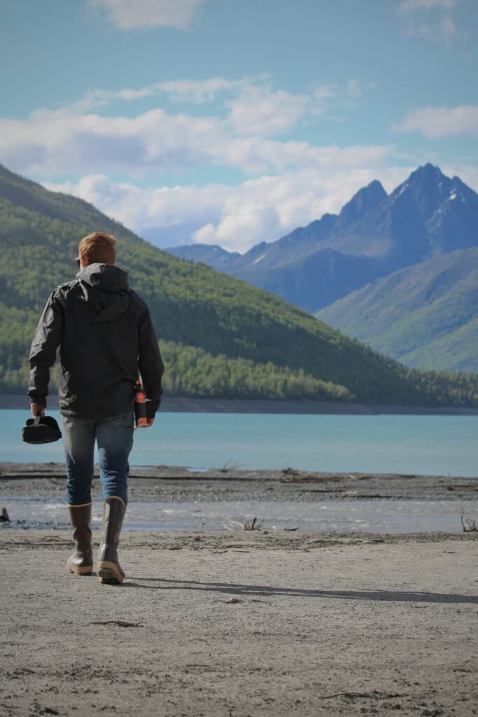 hiker in bear country